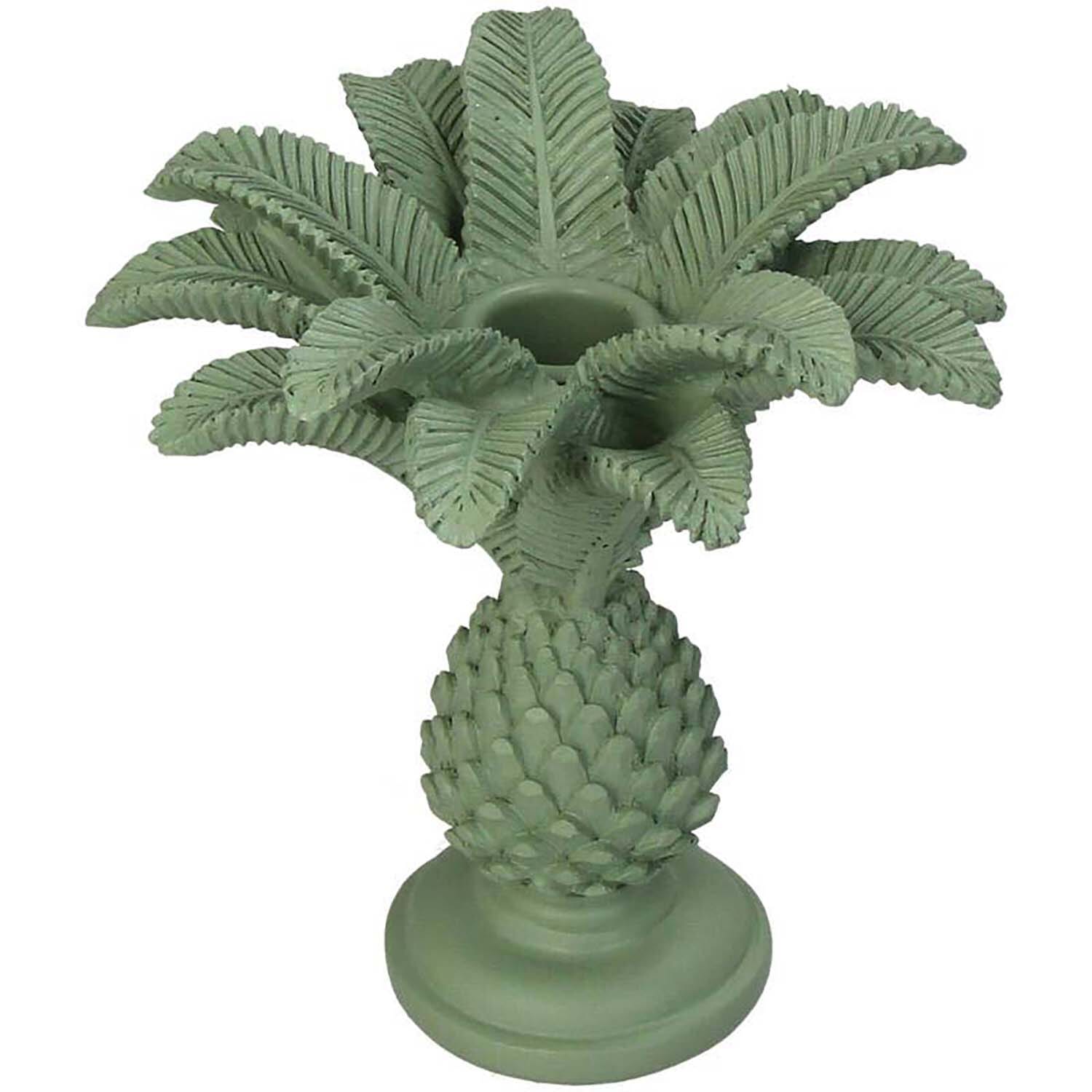 Bomont Collection Candle Stick Palm Tree Green 13x13x14cm Groen