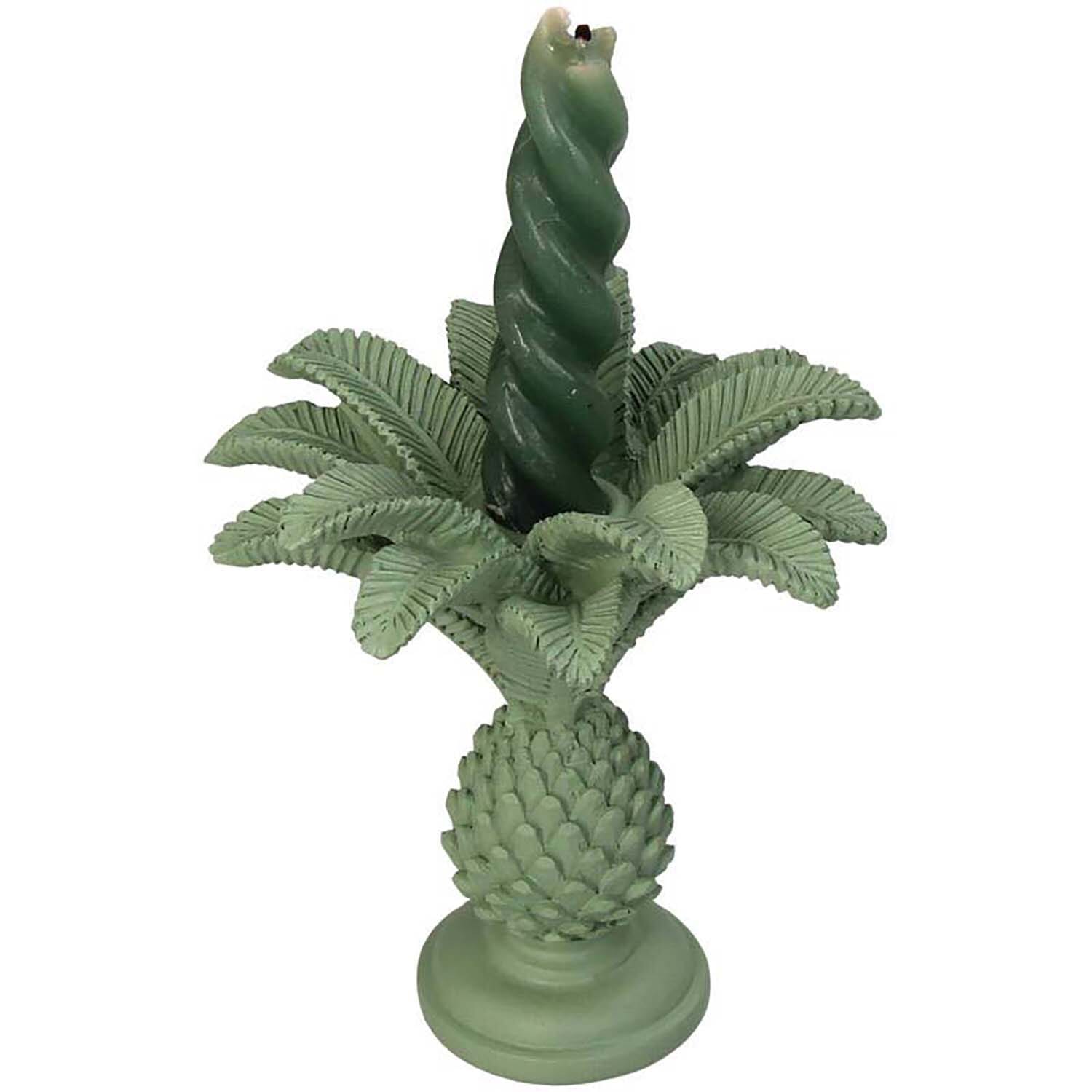 Bomont Collection Candle Stick Palm Tree Green 13x13x14cm Groen