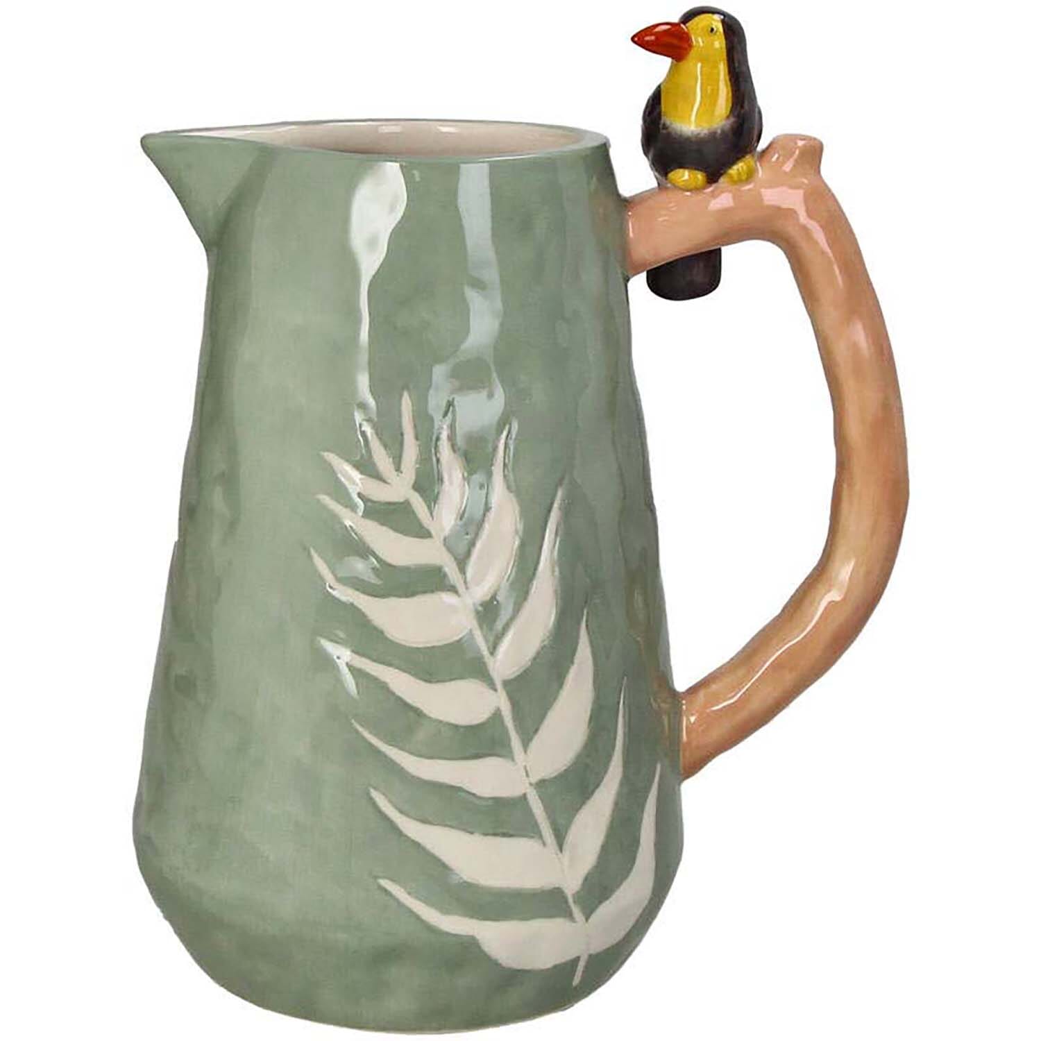 Bomont Collection Vaas Bird Green 18.5x12.5x22.2cm Groen