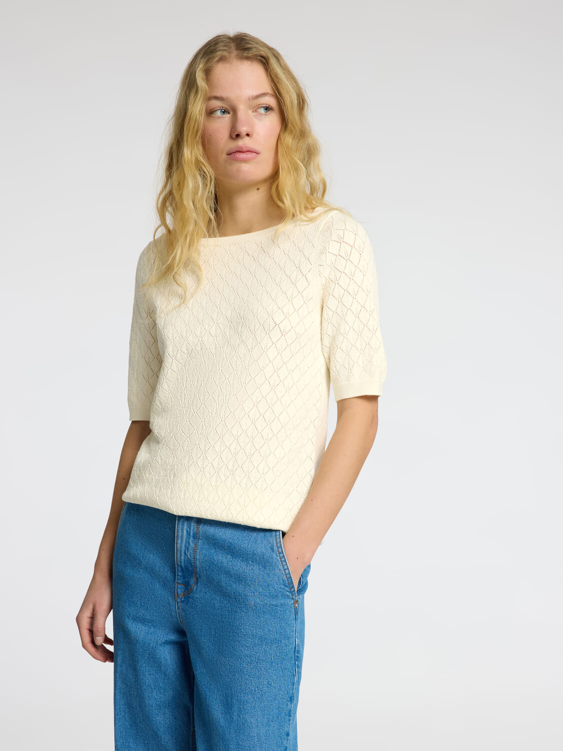 Selected Femme T-shirt Helen Wit