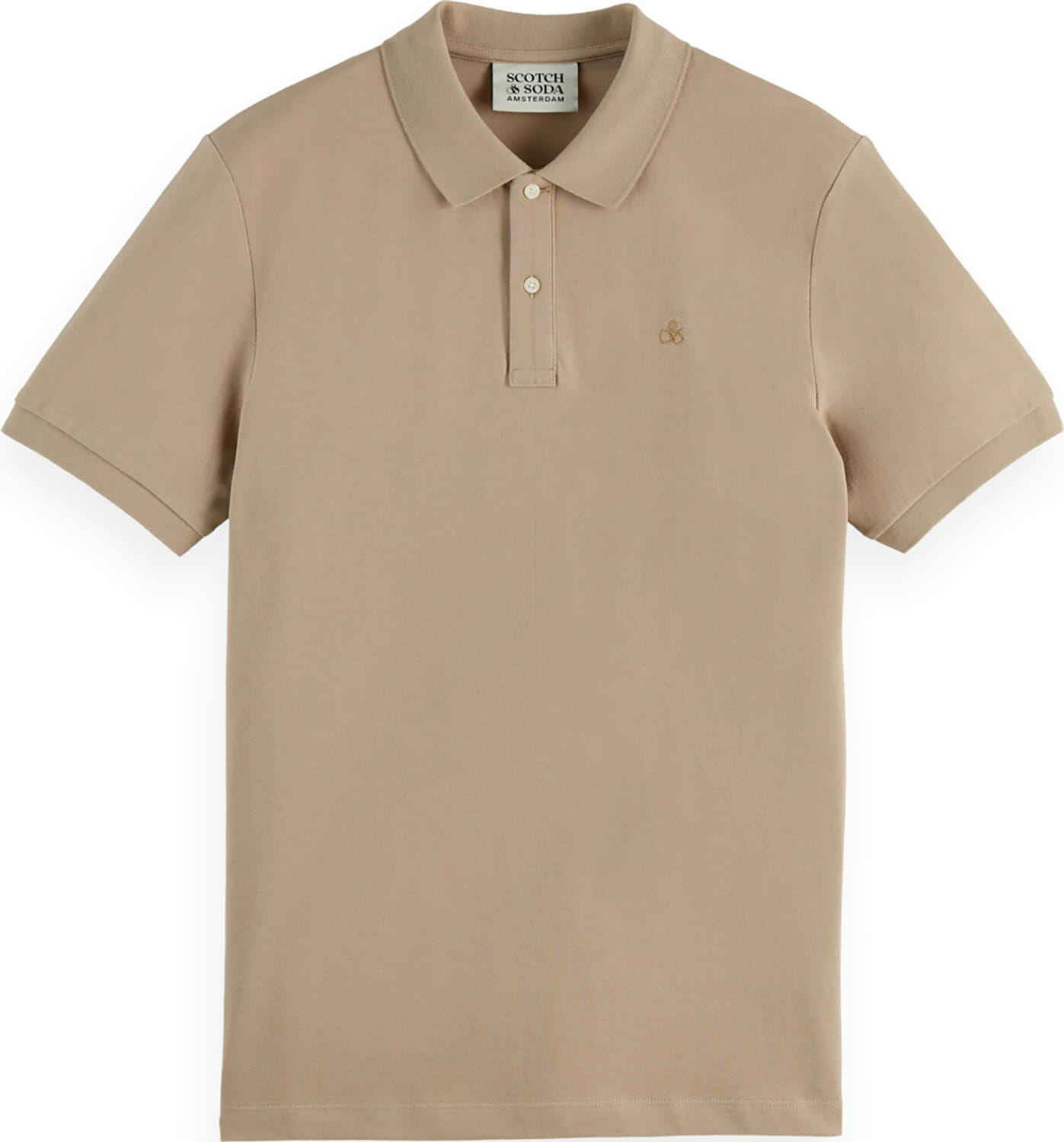 Scotch & Soda Seasonal core - Regular-fit polo Blauw