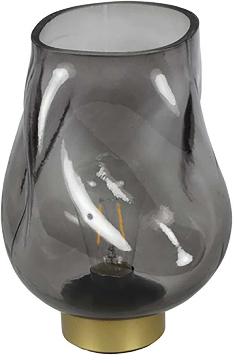 Bomont Collection Tafellamp Alana LED timer ro grijs L16B16H21,5cm Grijs