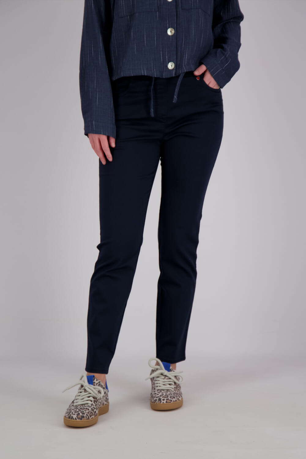 Toni Relaxed Broek My Darling 7/8 Blauw