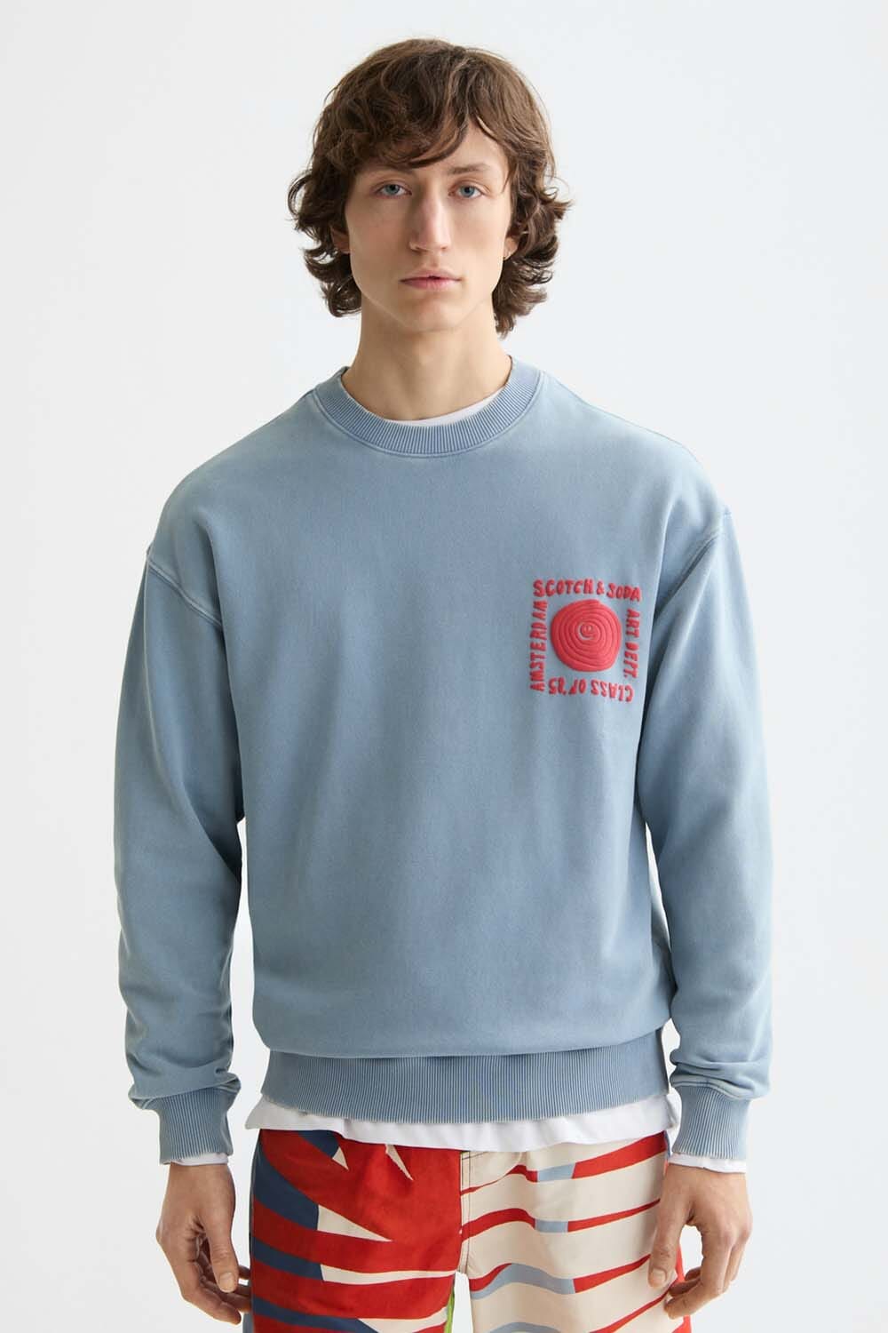 Scotch & Soda Sweater Artwork Indigo