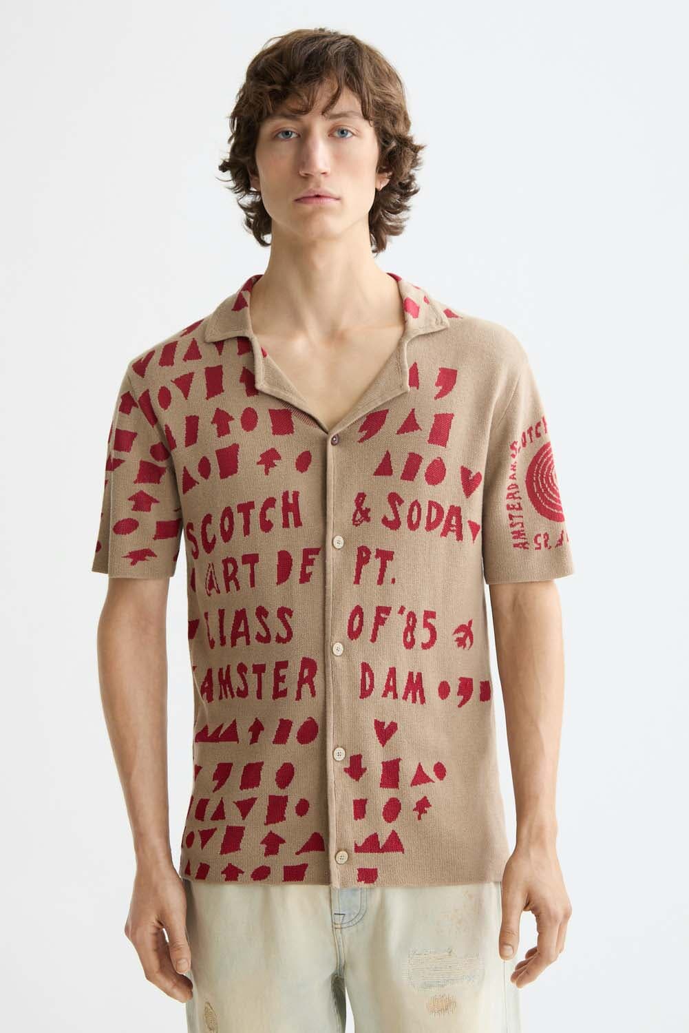 Scotch & Soda Overhemd  Beige