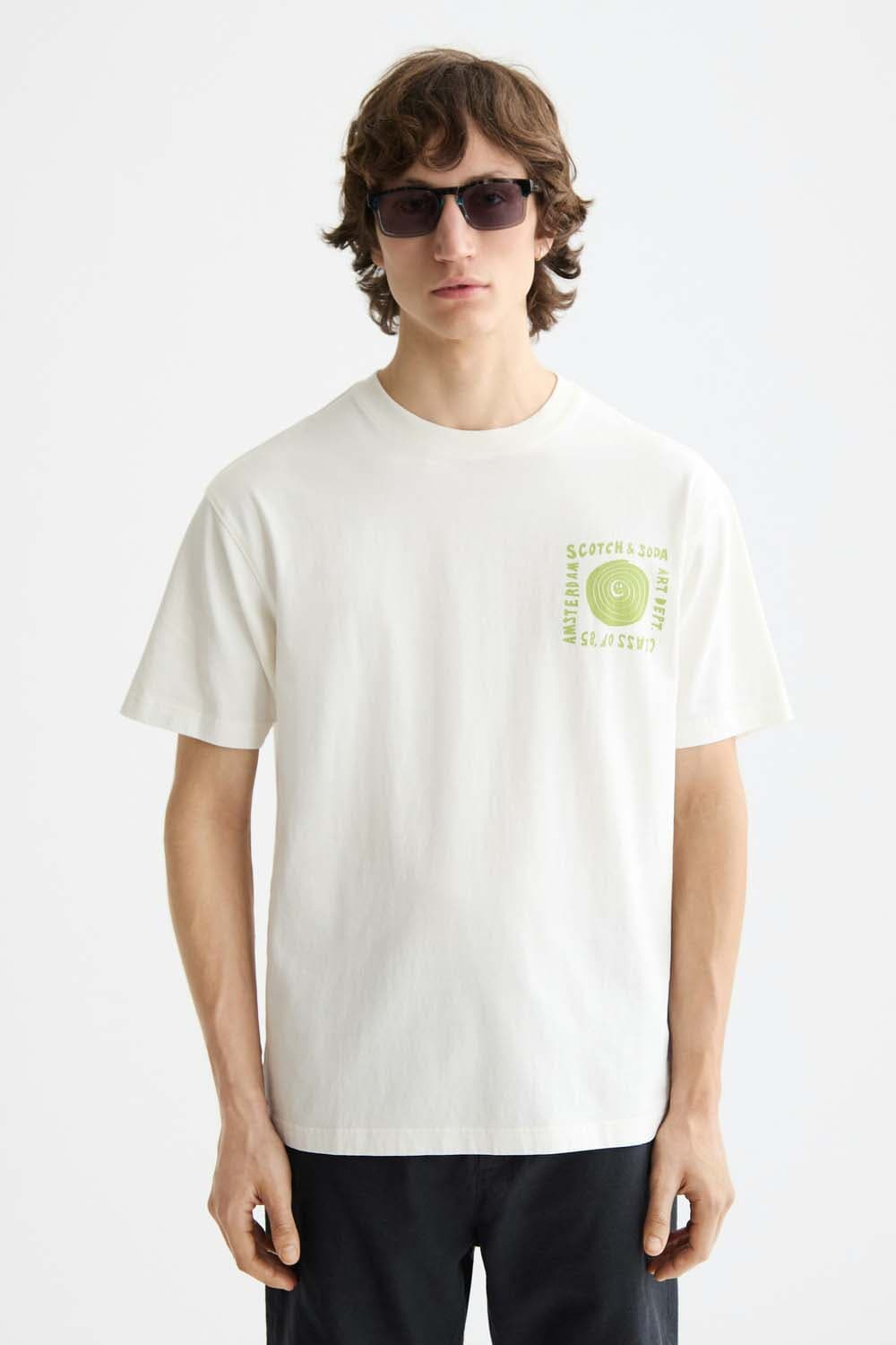 Scotch & Soda T-shirt Artwork Wit