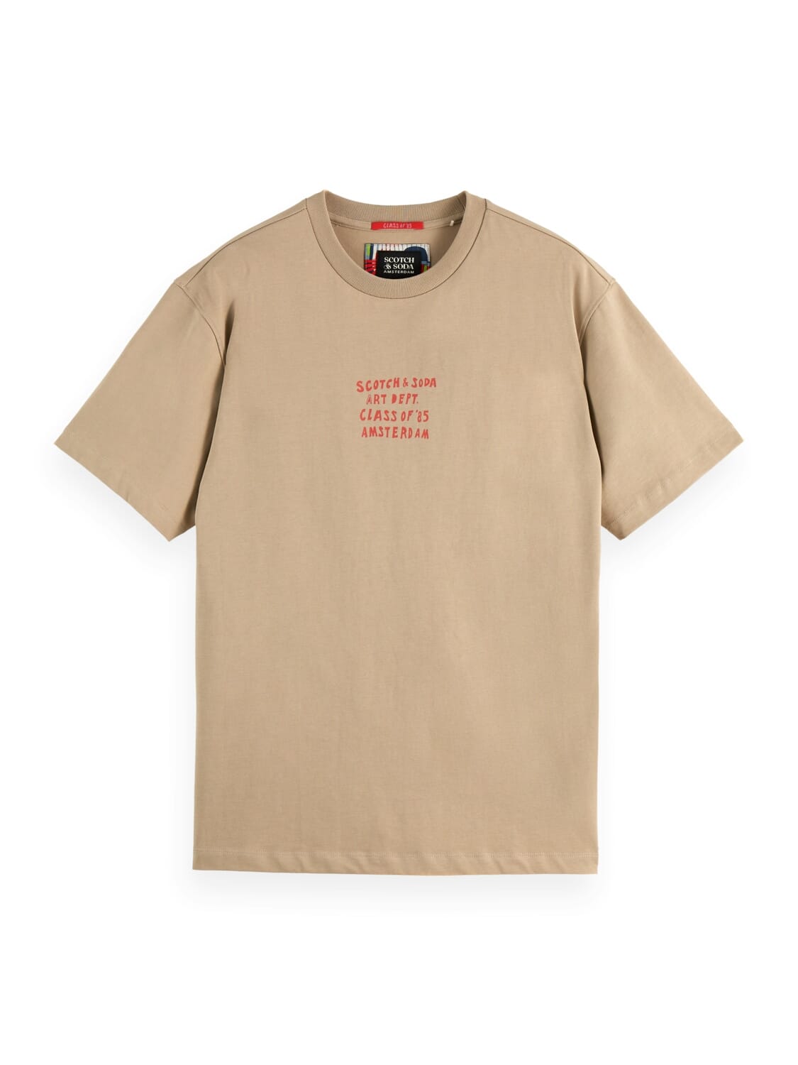 Scotch & Soda T-shirt Artwork Beige