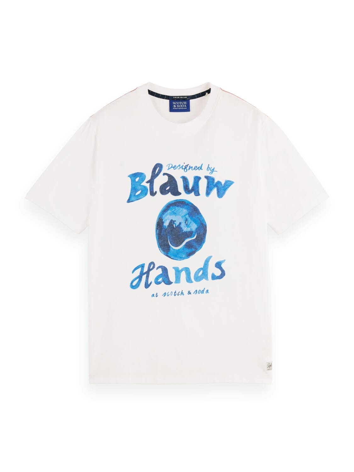 Scotch & Soda T-shirt Denim Artwork Wit