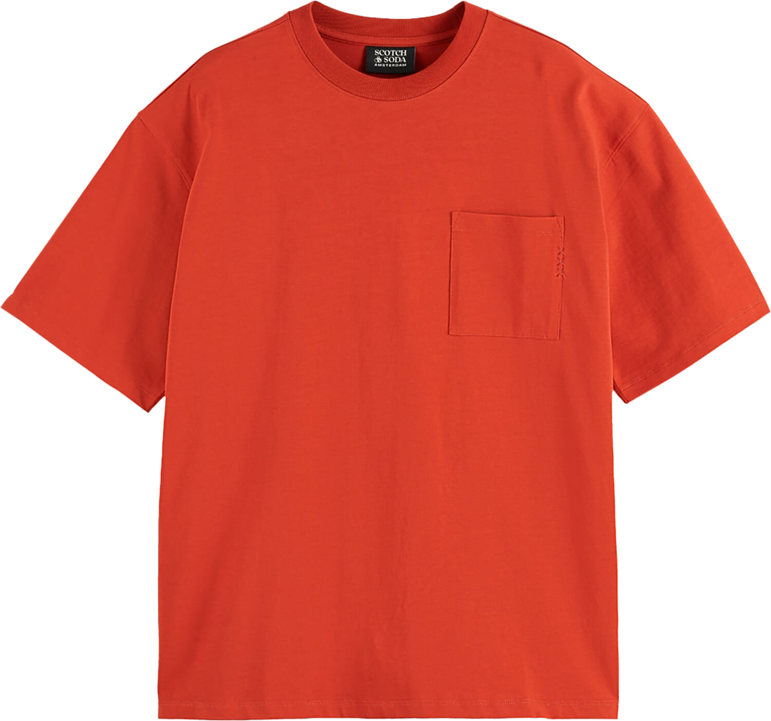 Scotch & Soda T-shirt 3 Crosses Rood