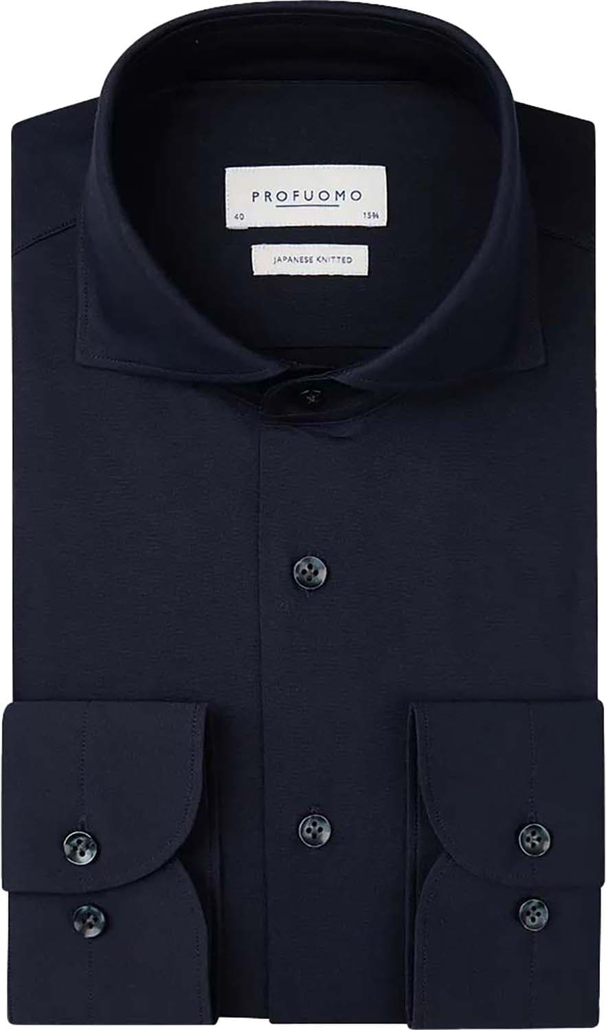 Profuomo Overhemd X-Cutaway Blauw
