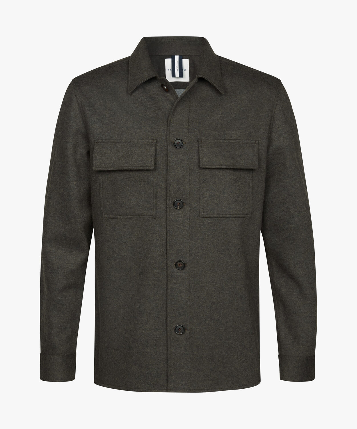 Profuomo Overshirt Cutaway Bruin