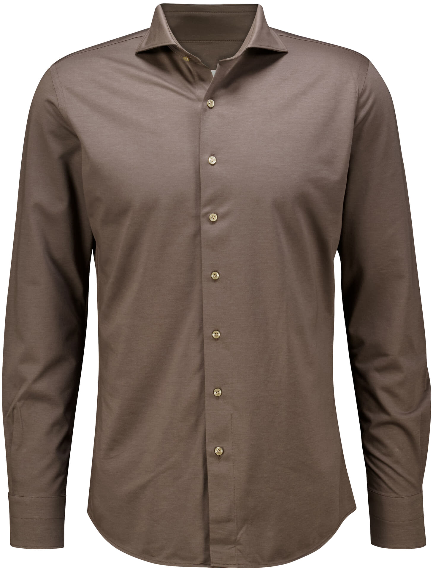 Profuomo Overhemd X-Cutaway Beige