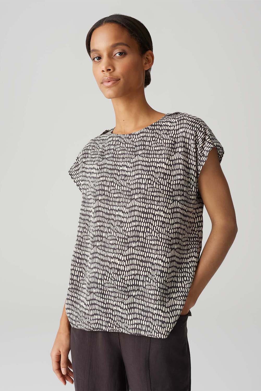 Opus Blouse Ferena Splash Bruin