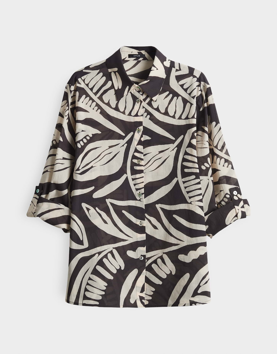 Opus Blouse Fumine Tropical Bruin