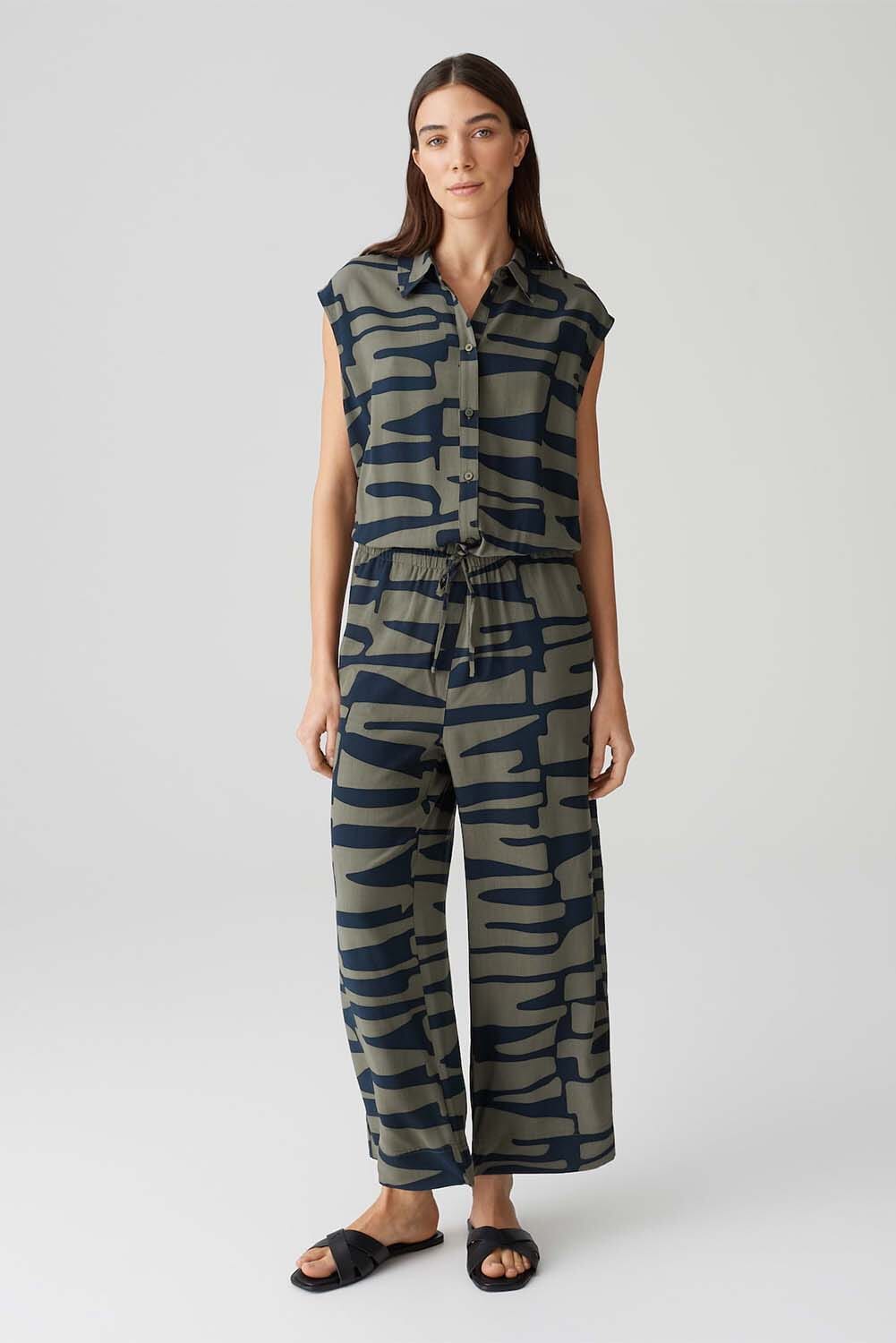 Opus Jumpsuit Monny Shadow Groen