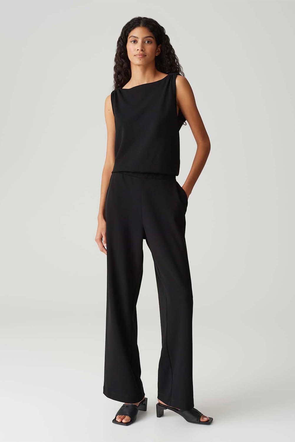 Opus Jumpsuit Mefiza voyage Zwart