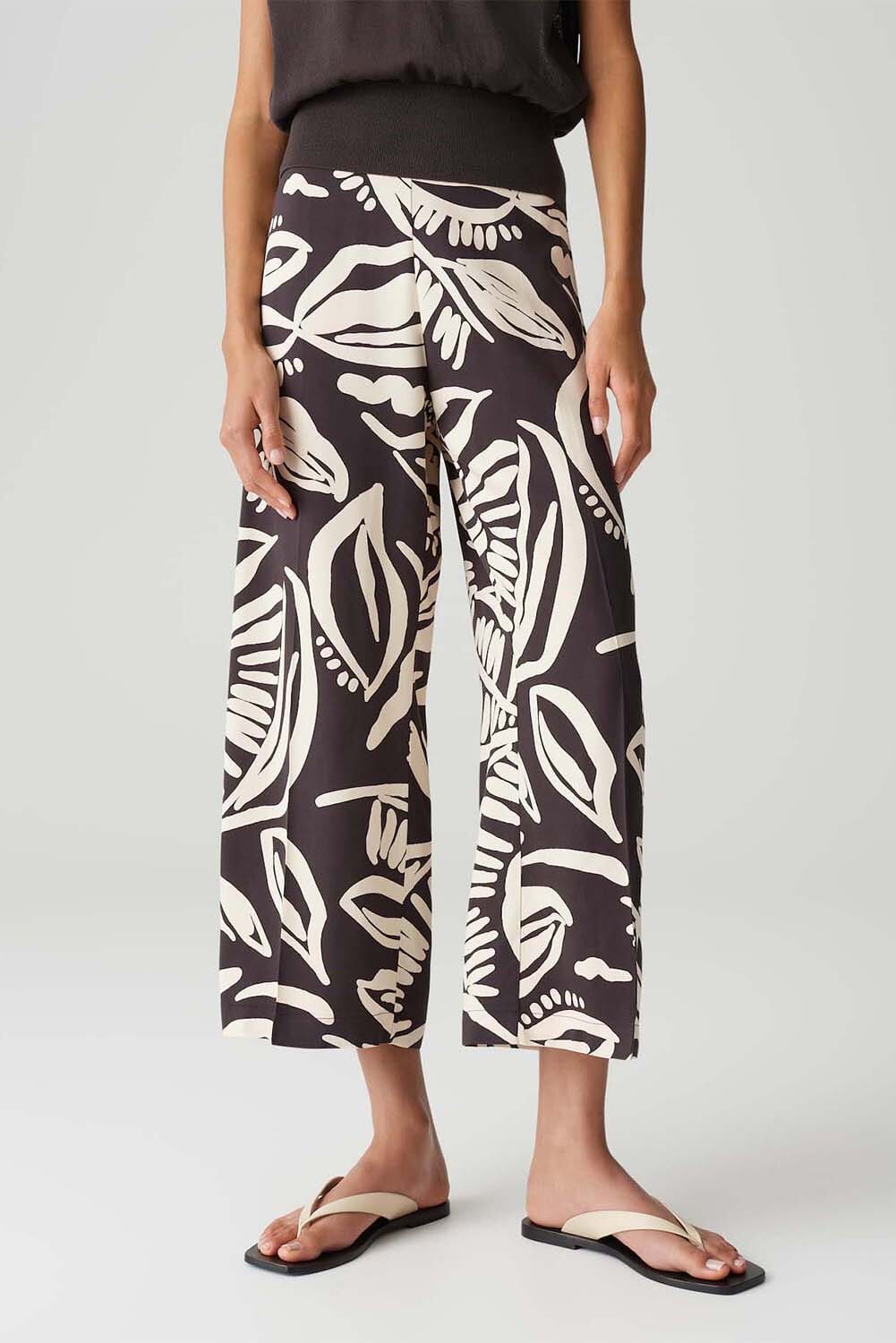 Opus Broek Misha tropical Bruin