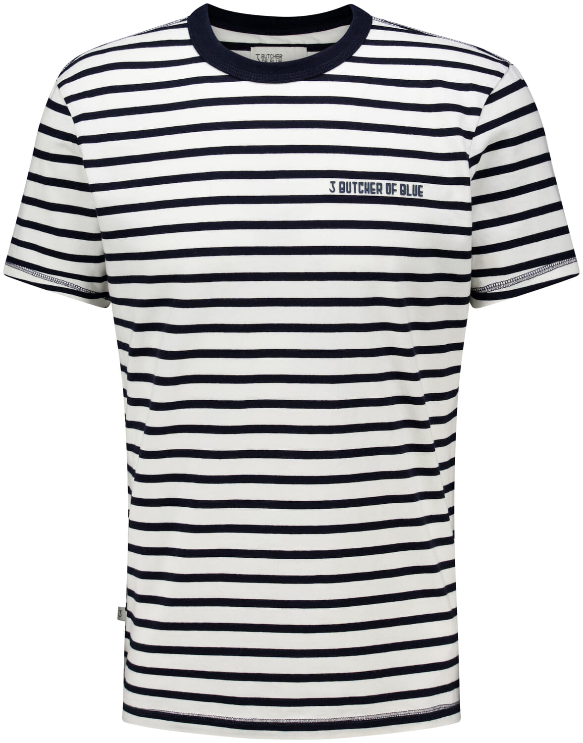 Butcher Of Blue T-shirt Classic Stripe Blauw