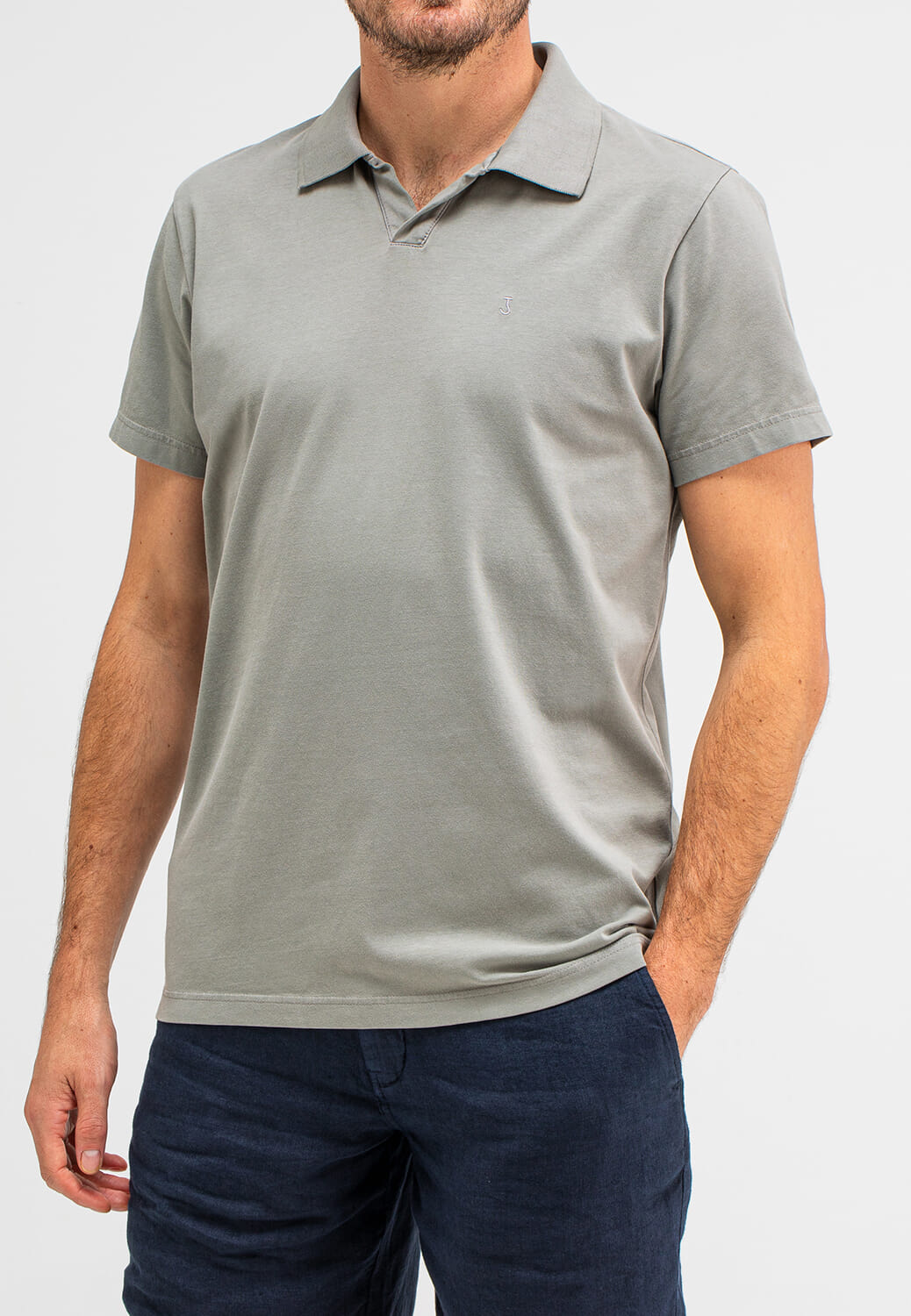 Butcher Of Blue Polo Alain Grijs