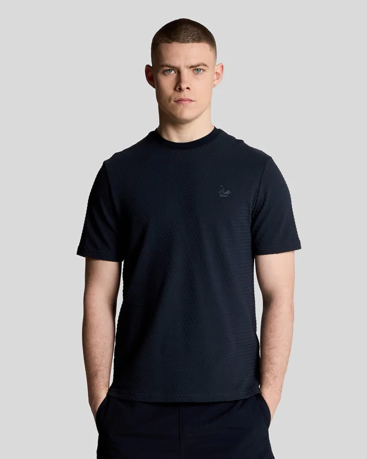 Lyle & Scott T-shirt Tonal Blauw