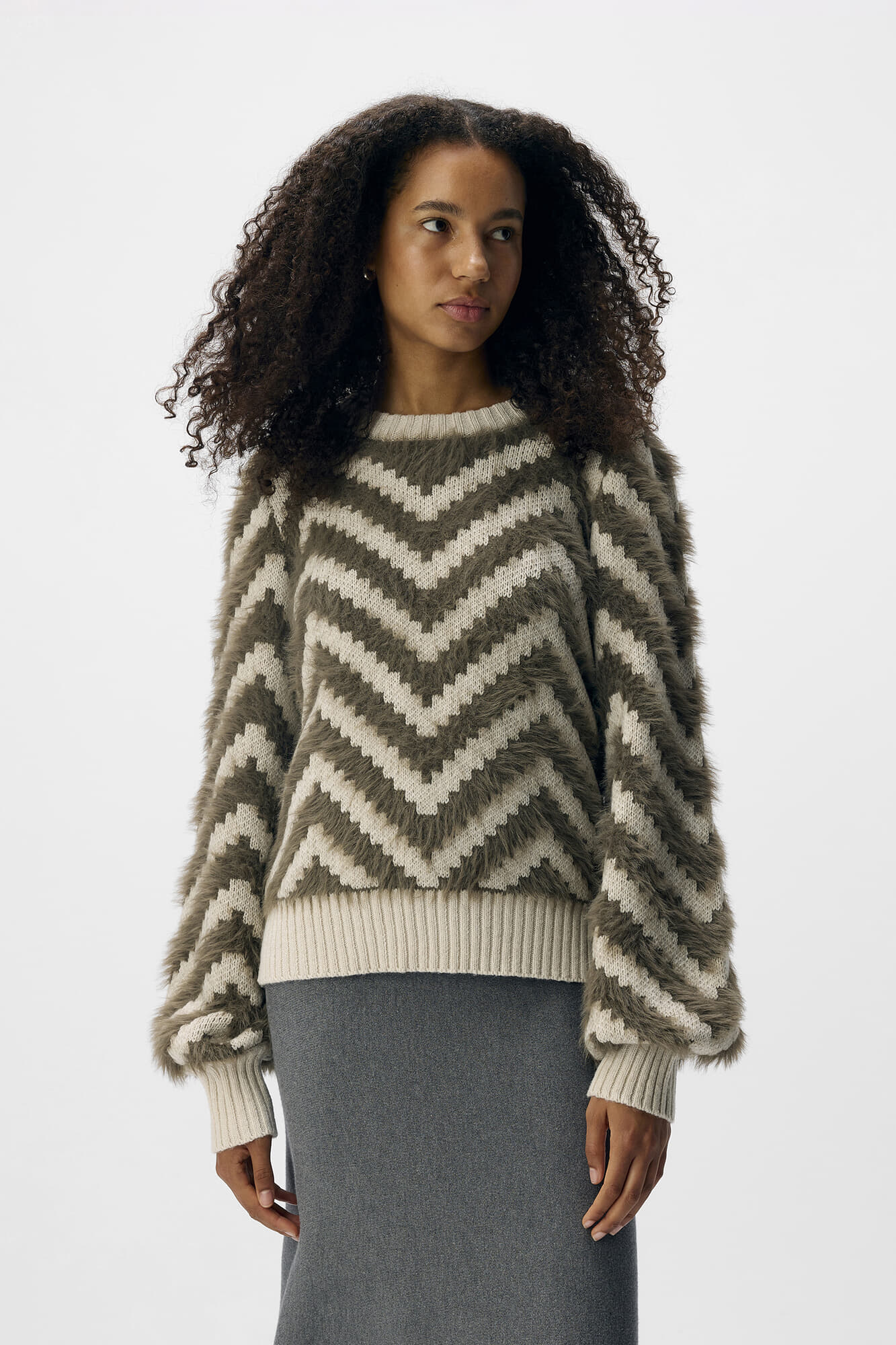 Object Pullover Hollow Kaki