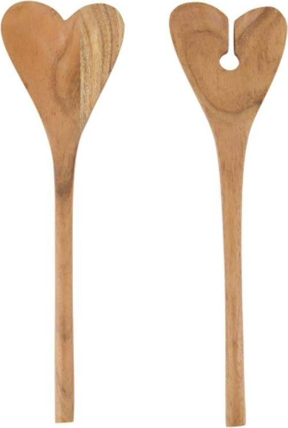 Zusss sla couvert hout hartje naturel Bruin