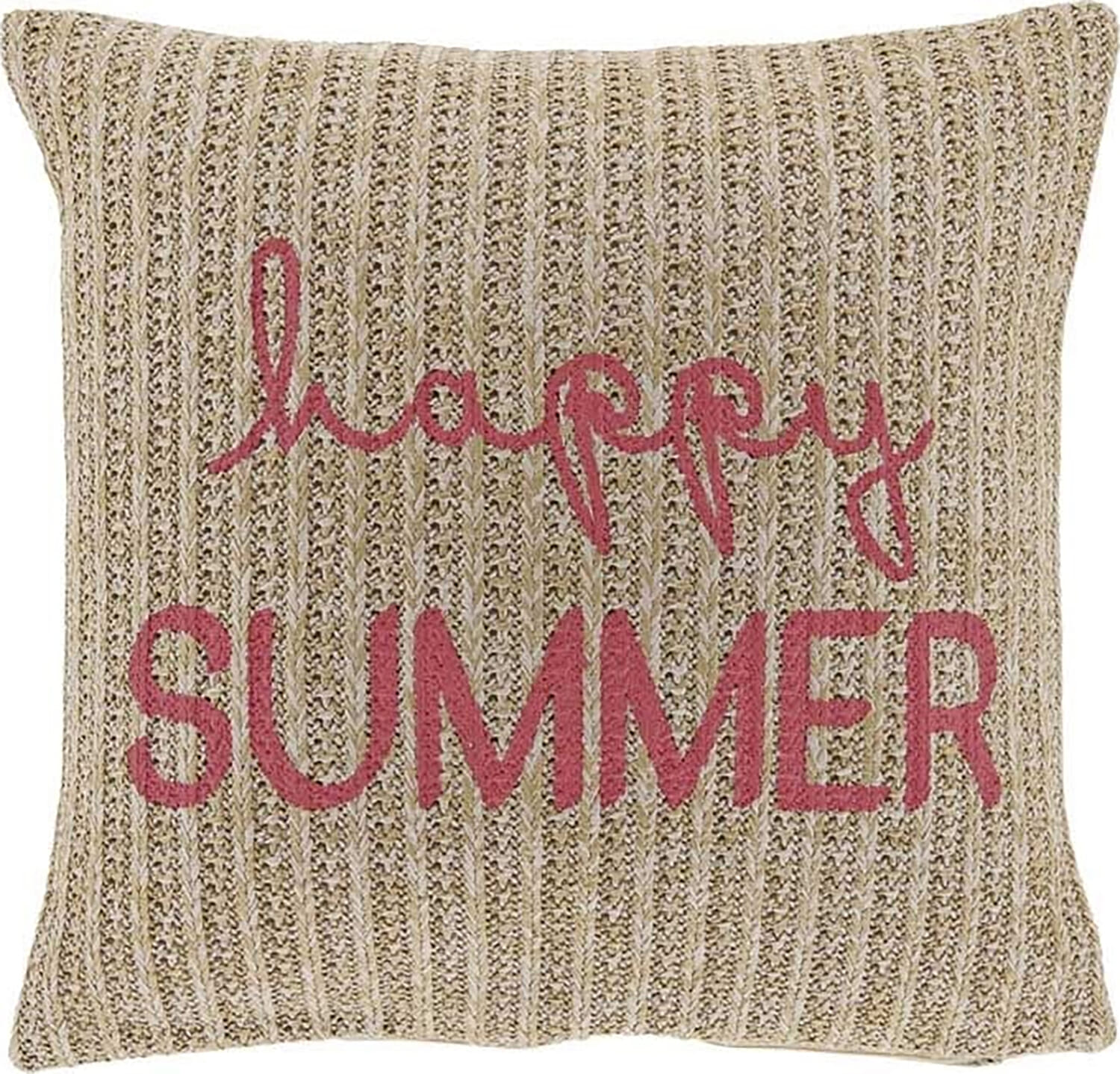 Bomont Collection Kussen Happy summer 45x45cm sugar pink Oranje