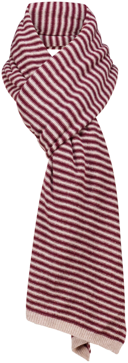Cassy stripe Sjaal Rood
