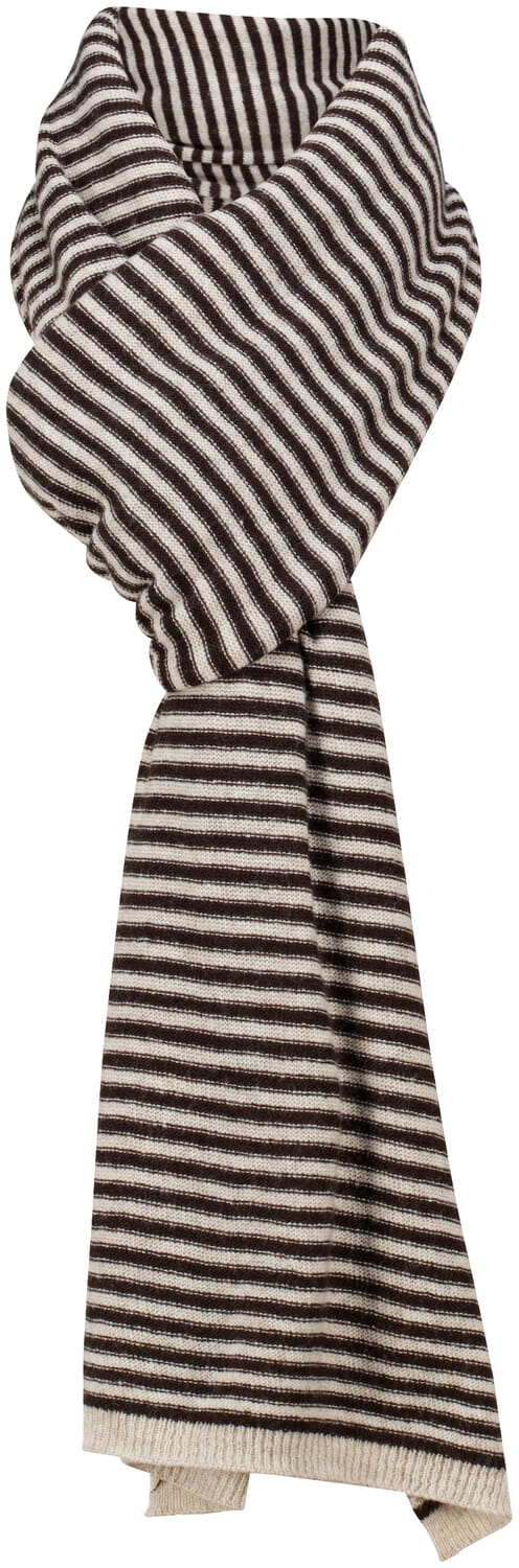 Cassy stripe Sjaal Bruin
