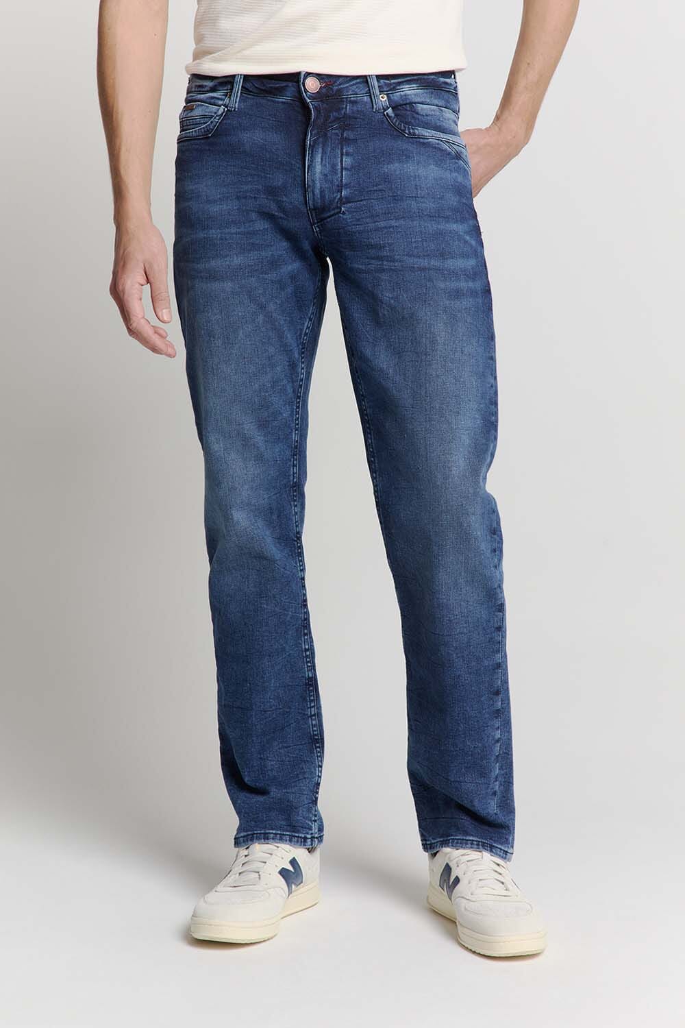 No Excess Denim, Relaxed Fit 715, Stone Used, Blauw