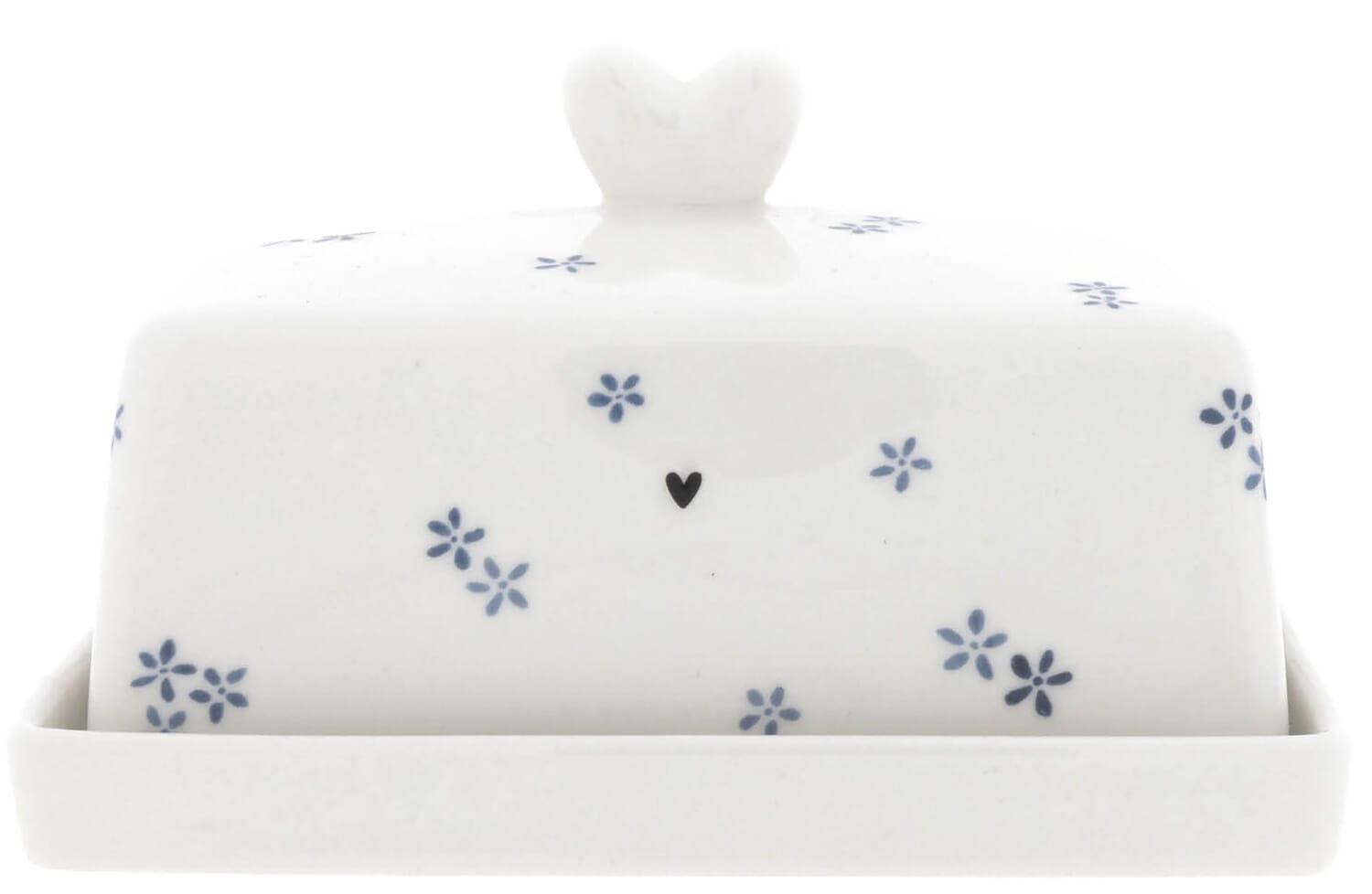 Bastion Collections Butter Fleet White/Daisies in blue 12.2x14.7x8.1cm Blauw