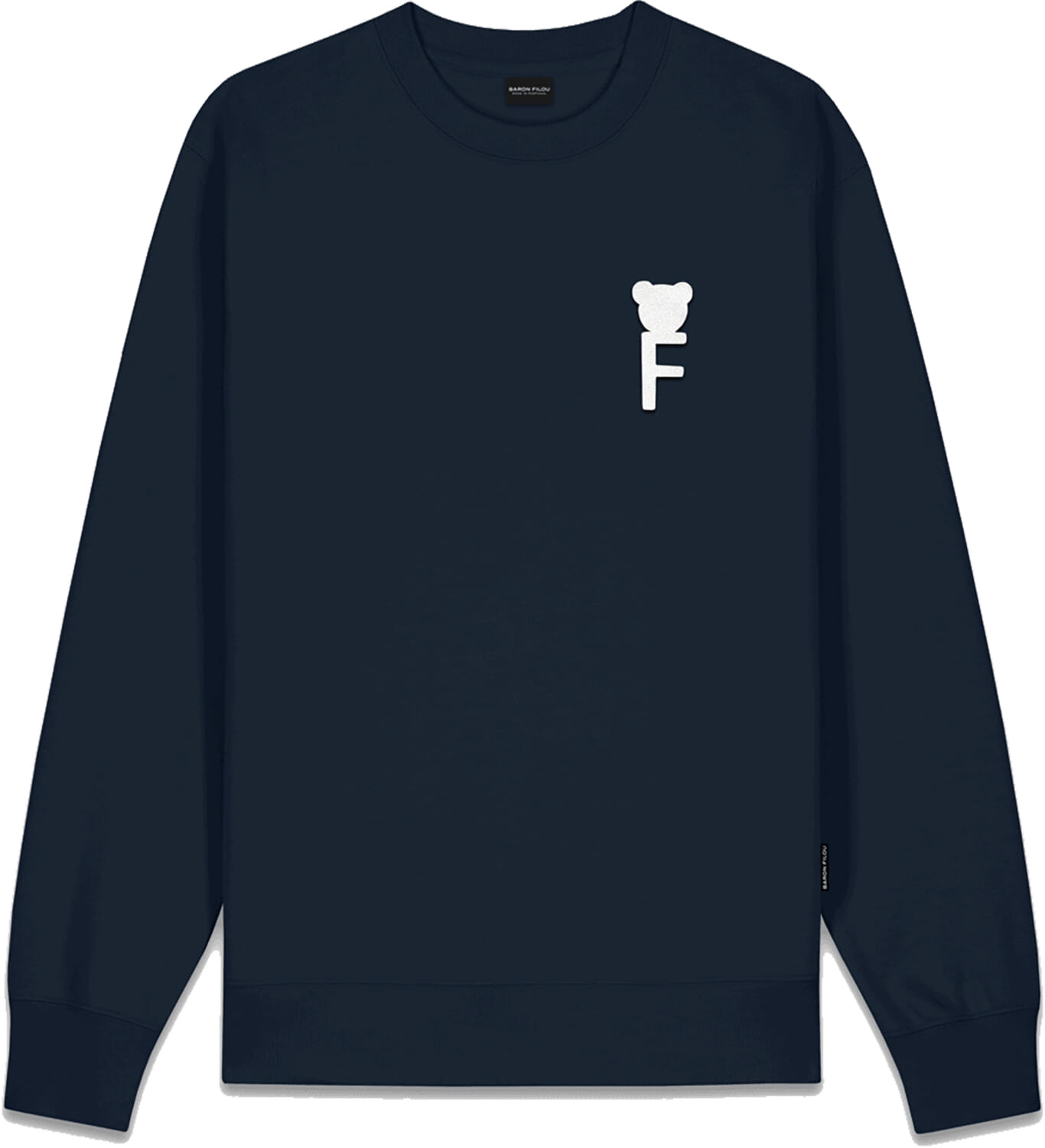 Baron Filou pullover chenille F Blauw