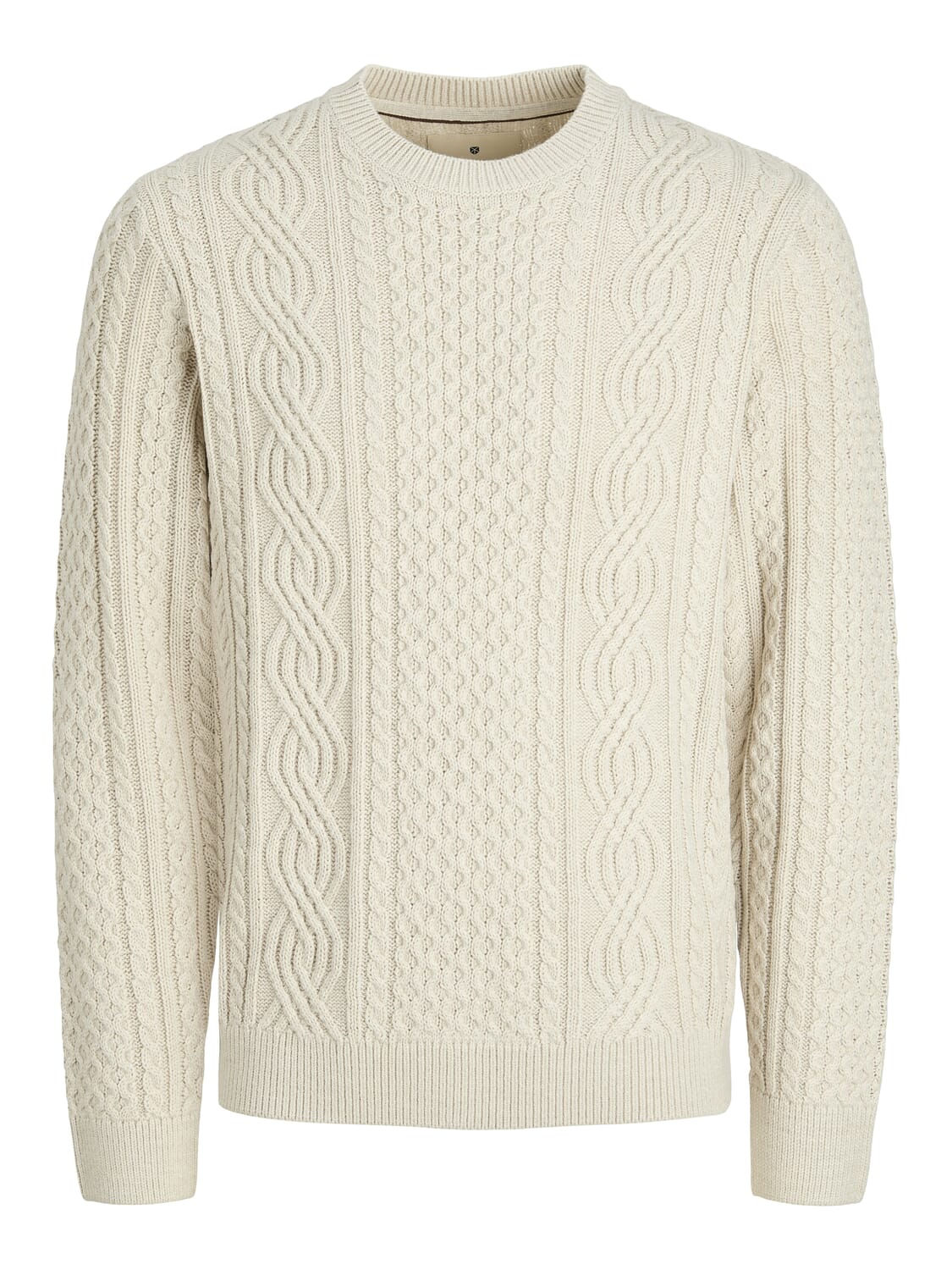 Jack & Jones Gebreide Kabeltrui Sean Grijs