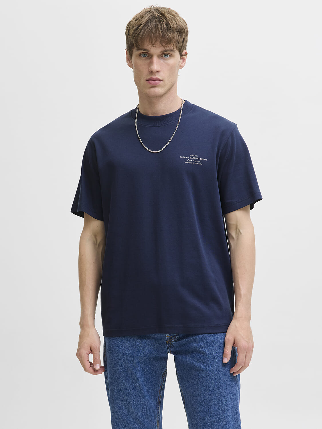 Jack & Jones T-shirt Chad Branding Blauw