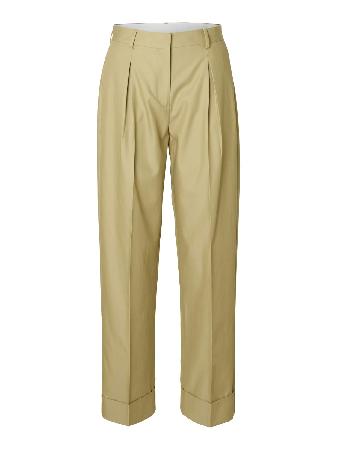 Selected Femme Pantalon Dora Groen