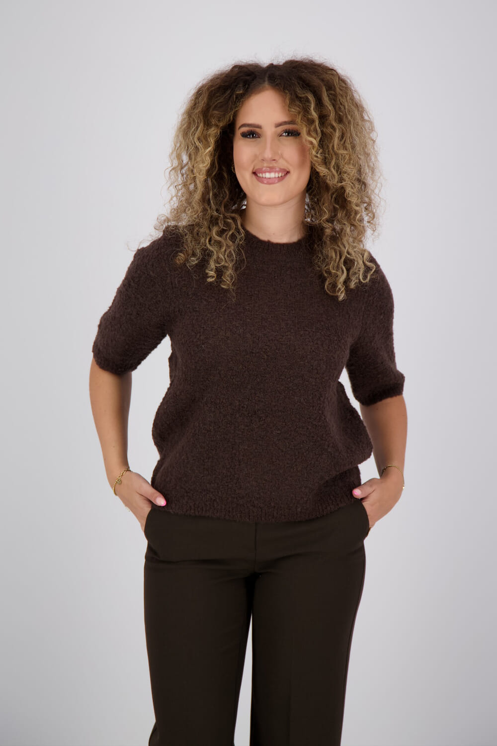Selected Femme Trui Lellou Bruin