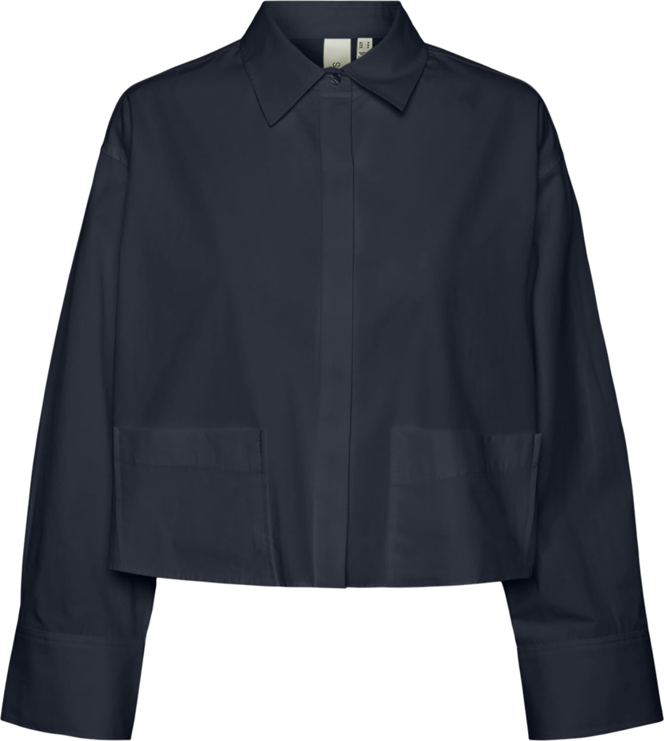 Y.A.S. YASLEE LS SHORT SHIRT S. NOOS Blauw