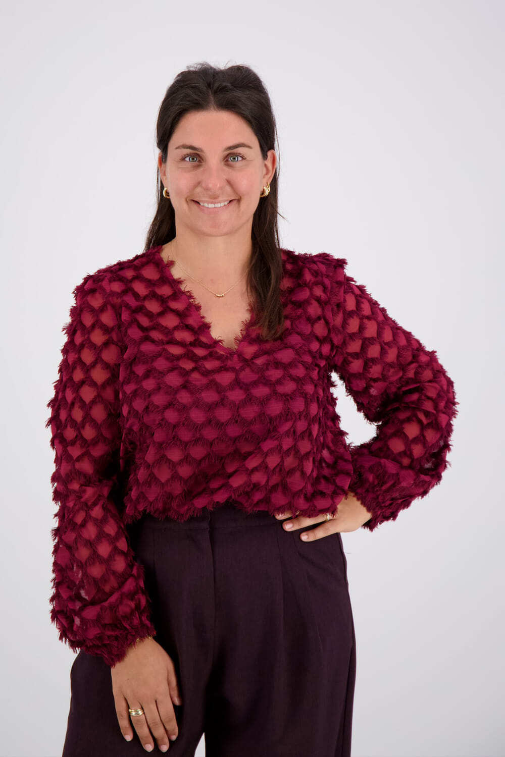 Vive La Femme Blouse Lara Rood