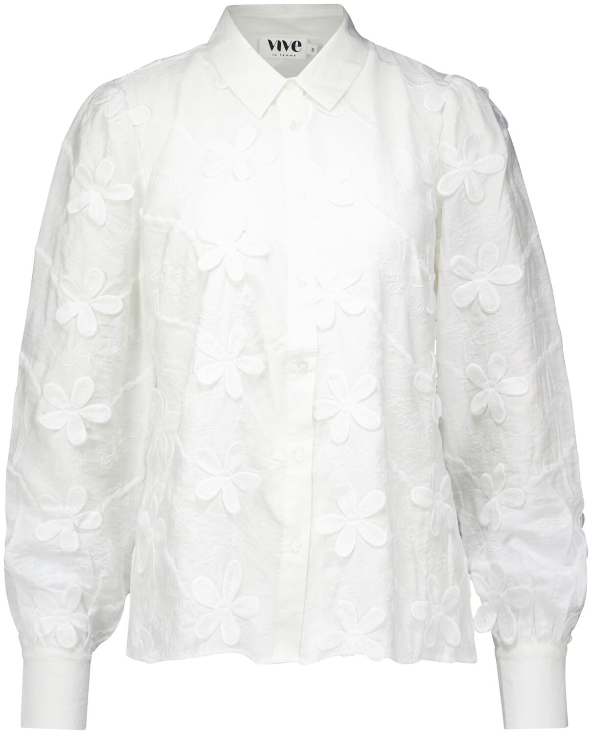 Vive La Femme Blouse Roos Wit
