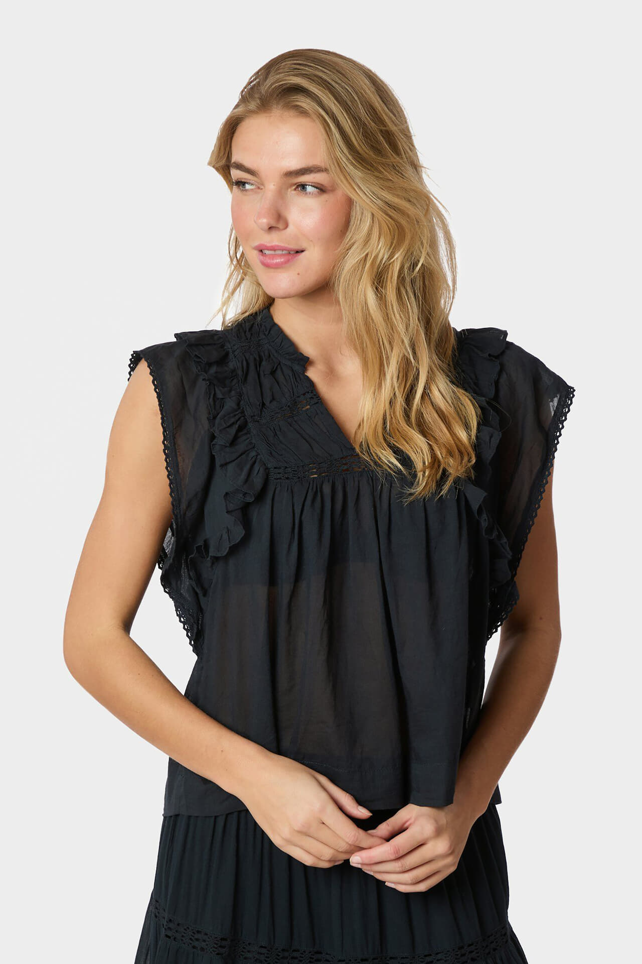 Neo Noir Top Jayla Navy