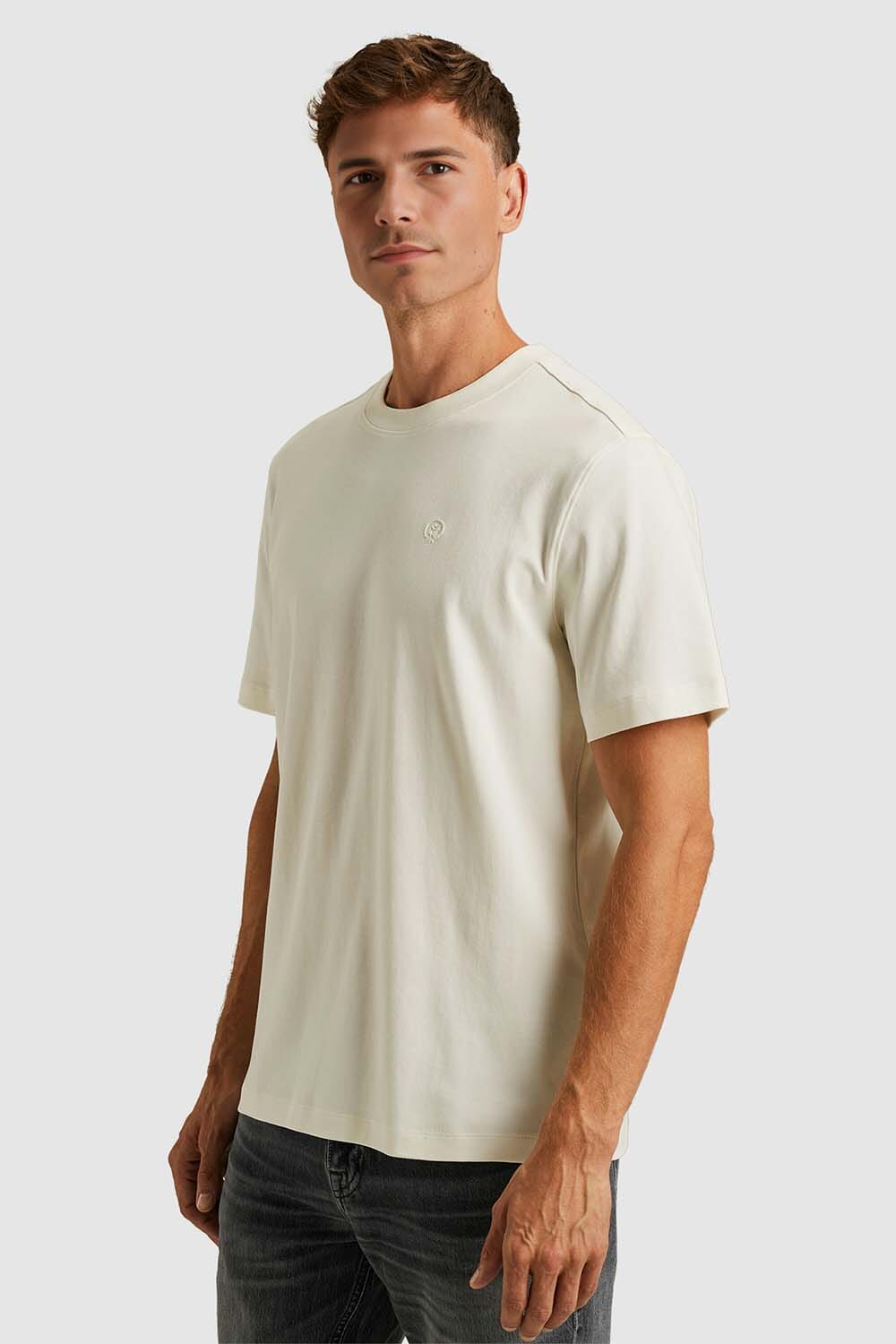 Cast Iron T-shirt Interlock Wit