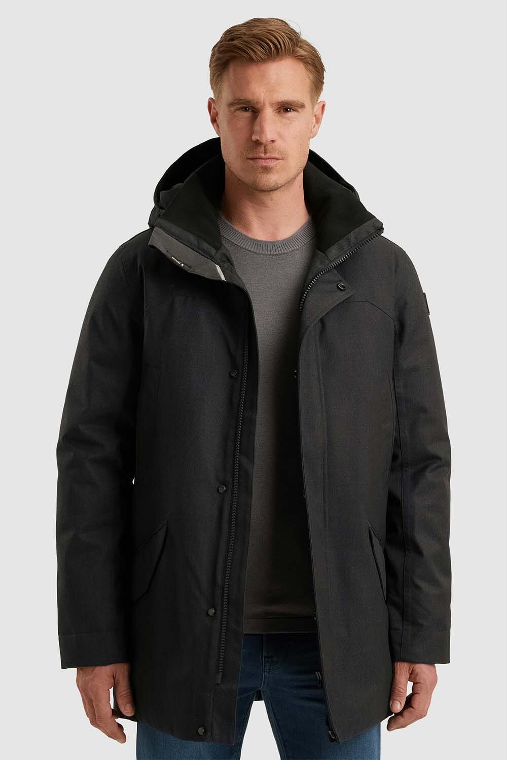 Vanguard Parka Jas Wheelride met Capuchon Waterdicht Navy