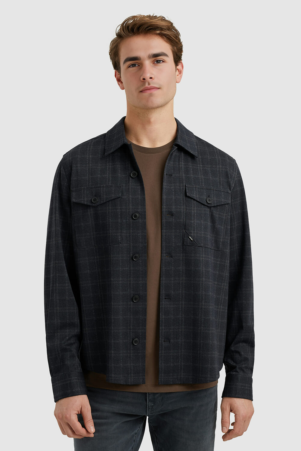 Vanguard Overhemd Check Tech Blauw