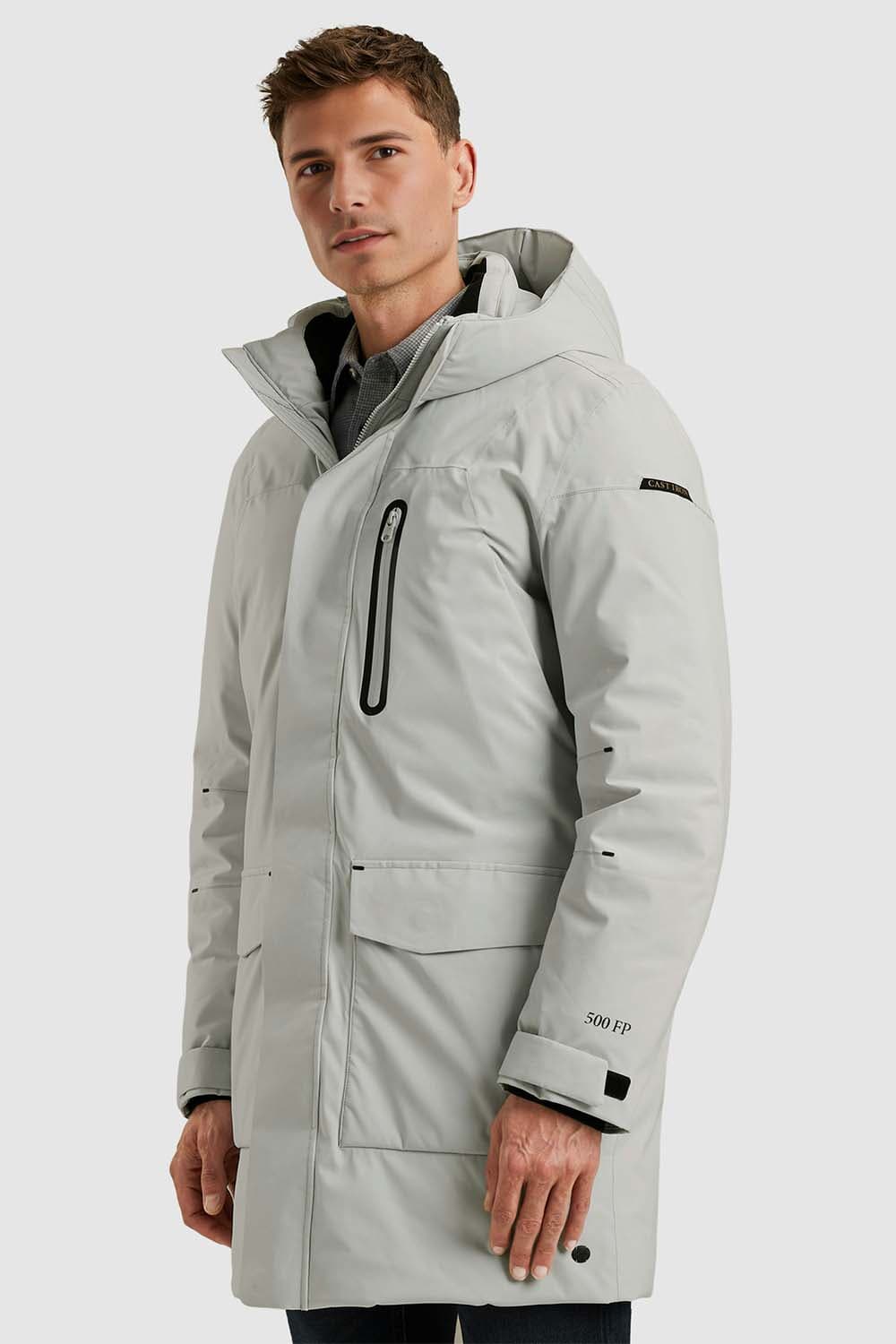 Cast Iron Parka Jas Ulti-Mech Lichtgrijs