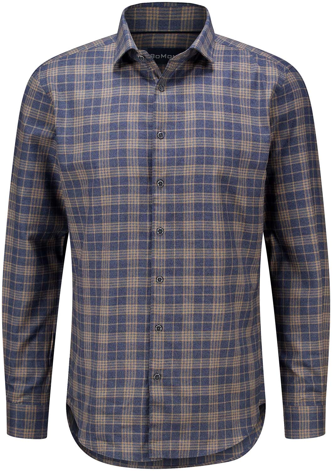 Bomont Overhemd BMT Flanel Check Blauw