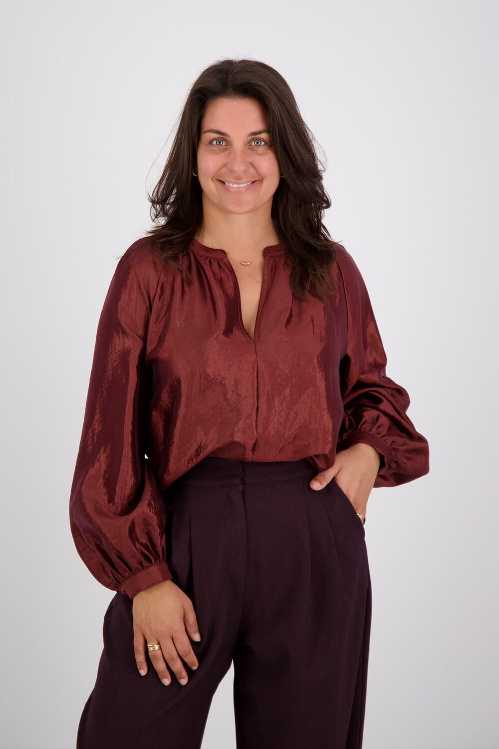 Vive La Femme Tess blouse Rood