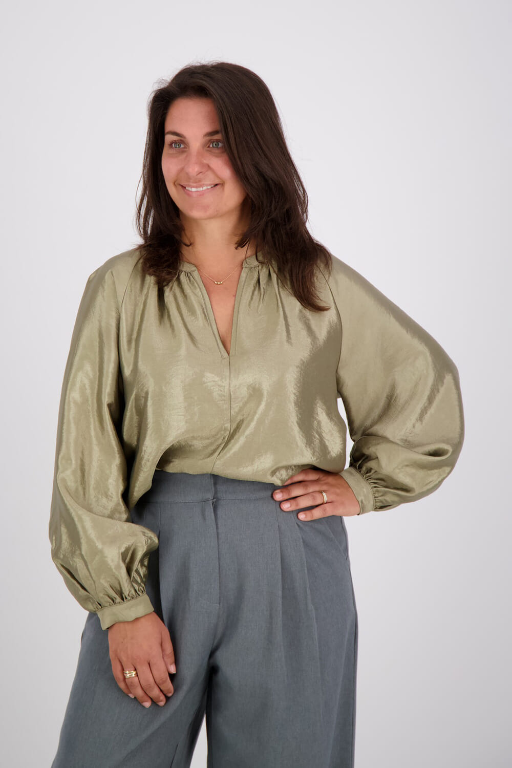 Vive La Femme Tess blouse Groen