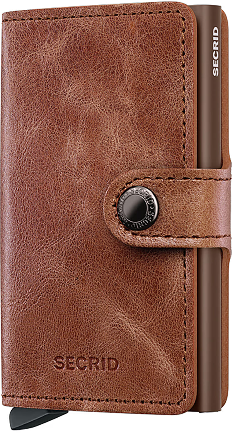 Secrid Miniwallet Vintage Cognac-Brown Bruin