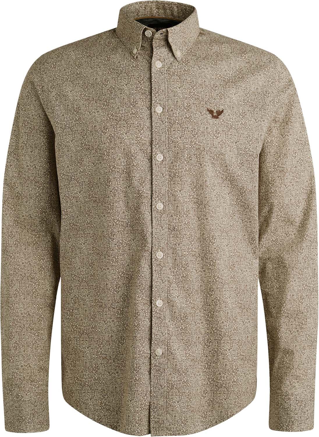 Pme Legend Overhemd Print Square Bruin