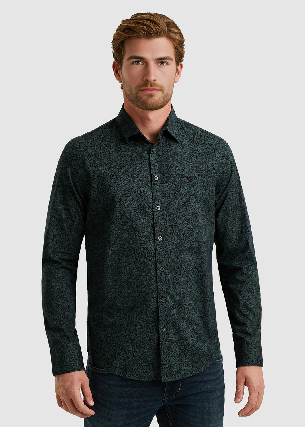 Pme Legend Overhemd Print Blauw
